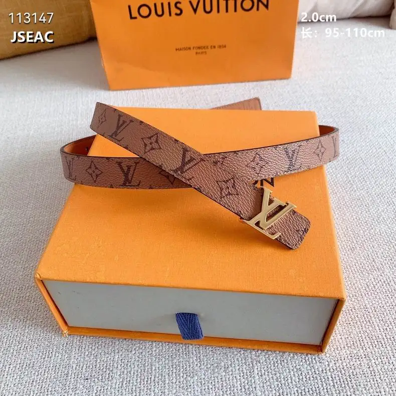LV belt 20mmX95-110cm 8L07
